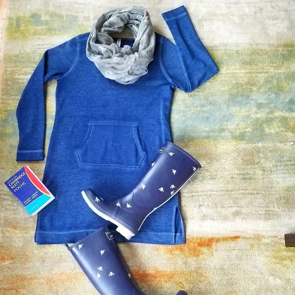 Comfy Sweatshirt Tunic w Kangaroo Pocket, Sz XL - Picture 4 of 7